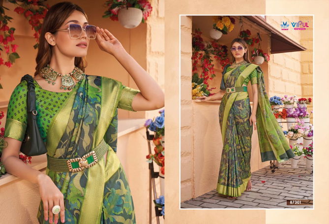 Verna Silk By Vipul Silk Casual Wear Saree Orders In India